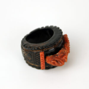 anello-in-corallo-rosso-e-ulivo