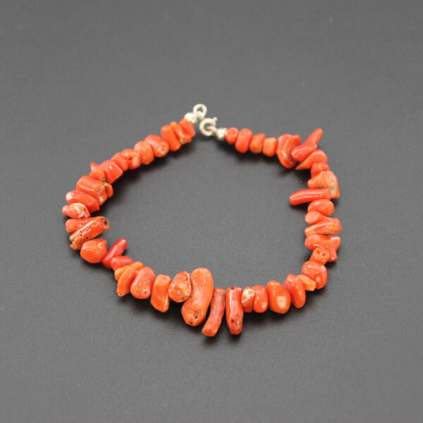 bracciale-frange-in-corallo-rosso-e-argento