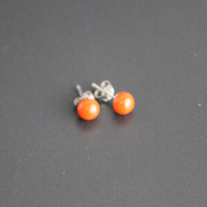orecchini-punto-luce-sfere-in-corallo-rosso-e-argento